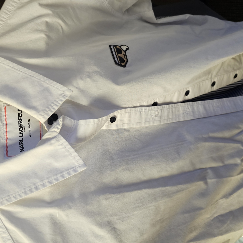 Karl Lagerfeld White Button Down Shirt